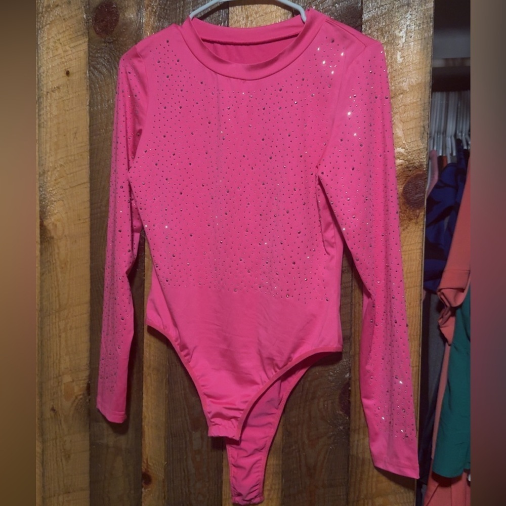 Sparkly rhinestone bodysuit